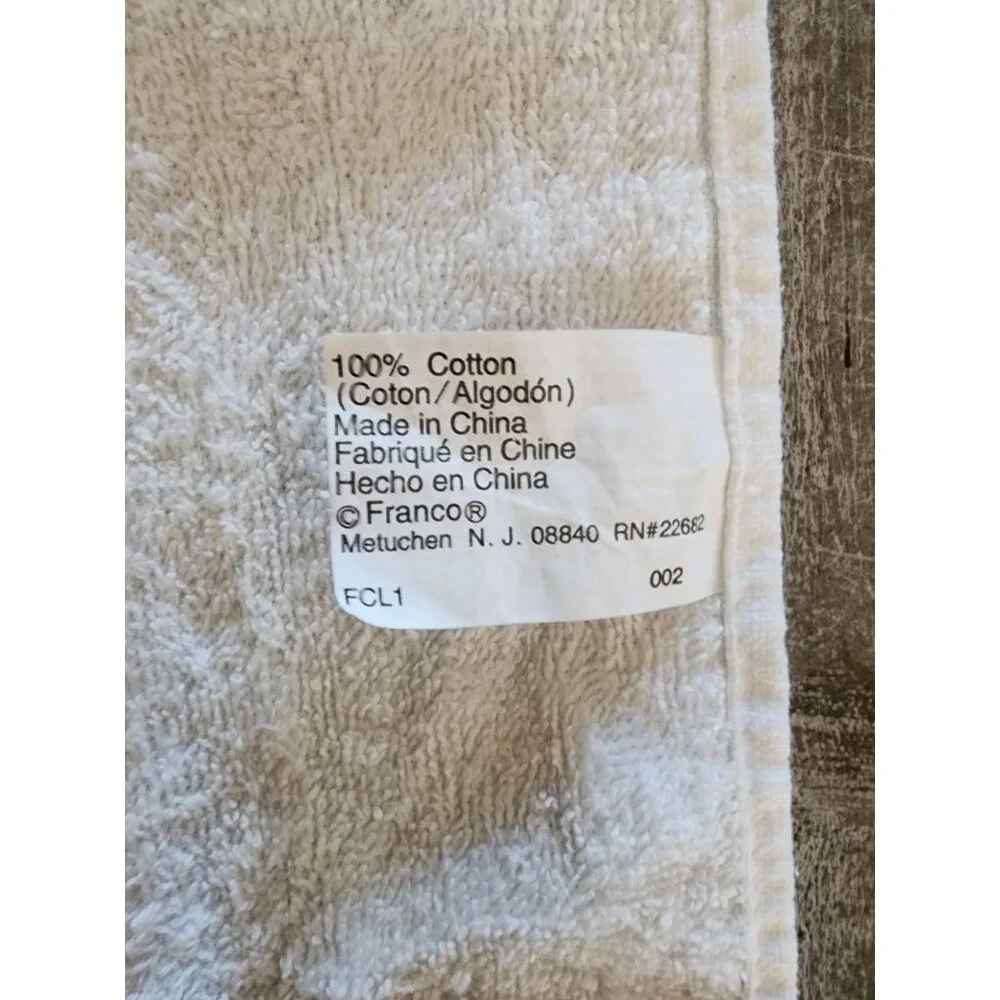 Christmas Embroidered Cotton Hand Towels With‎ Fringe Set of 3 11 x 14